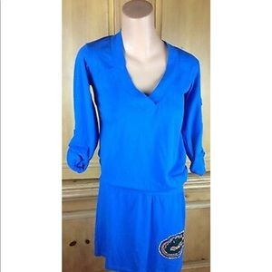 Drop Waist Blue Florida Gator Dress Size M